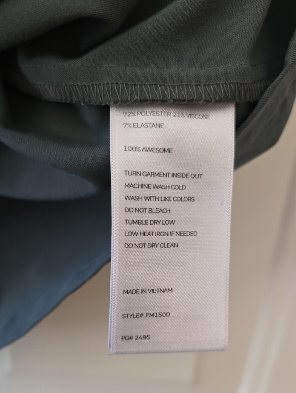 FIGS V-Neck Scrub Top - Slate Green - Picture 3 of 4